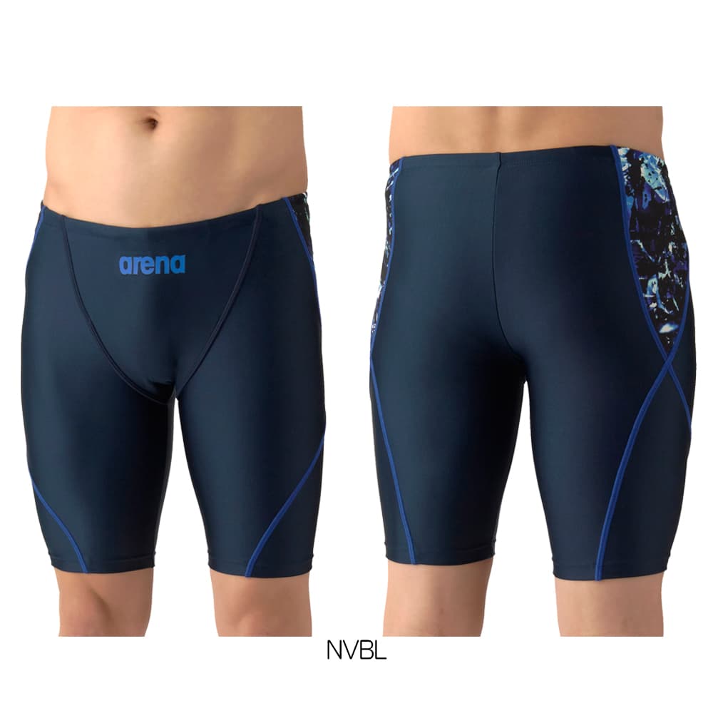 アリーナARENAフィットネス水着メンズAQUAEXAダブルエステルWRフィットネススパッツハーフレッグ2026年春夏モデルAS6SWF61M