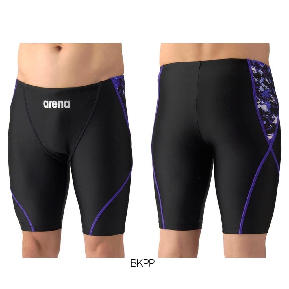アリーナARENAフィットネス水着メンズAQUAEXAダブルエステルWRフィットネススパッツハーフレッグ2026年春夏モデルAS6SWF61M