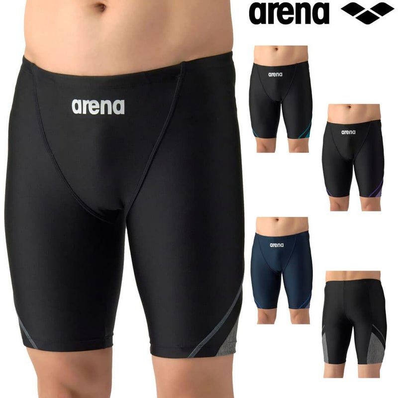 アリーナARENAフィットネス水着メンズAQUAEXAダブルエステルWRフィットネススパッツハーフレッグ2026年春夏モデルAS6SWF65M