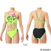 アリーナARENA競泳水着練習用水着レディースディズニー“ミッキー”タフスーツタフスキンT2Eトレーニングワンピースオープンバック競泳練習水着2026年春夏モデルAS6SWM50L