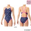 アリーナARENA競泳水着練習用水着ジュニア女子ディズニー“ミッキー”タフスーツタフスキンT2Eトレーニングワンピースオープンバック競泳練習水着2026年春夏モデルAS6SWM51G