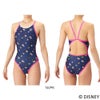アリーナARENA競泳水着練習用水着レディースディズニー“ミッキー”タフスーツタフスキンT2Eトレーニングワンピースオープンバック競泳練習水着2026年春夏モデルAS6SWM51L