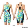アリーナARENA競泳水着練習用水着レディースタフスーツディズニー『ズートピア』タフスキンEPトレーニングワンピーススパッツオープンバックハーフレッグオールインワン競泳練習水着2026年春夏モデルAS6SWM57L