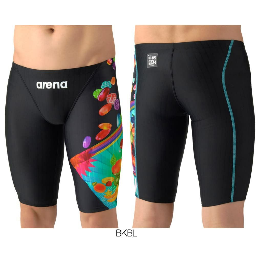 アリーナARENA競泳水着メンズWA承認モデルECOAQUARACINGECOAQUASTRIPE-DGUMMYEFFECTSレーシングスパッツハーフレッグ2026年春夏モデルAS6SRCP4Mfinaマークあり