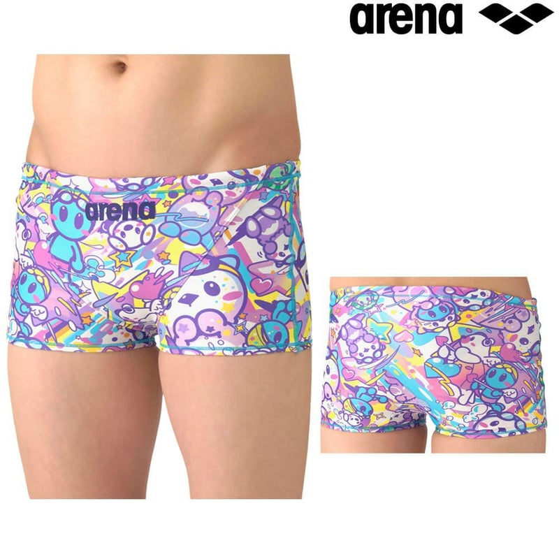 アリーナARENA競泳水着練習用水着メンズタフスーツアリーナくんタフスキンT2Eトレーニングスパッツショートレッグ競泳練習水着2026年春夏モデルAS6SWM47M