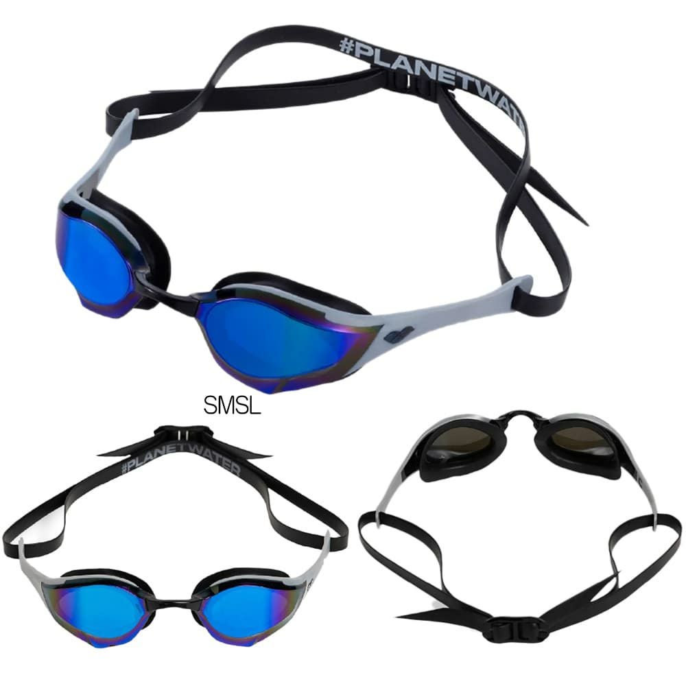 アリーナARENA水泳コブラエッジレーシングゴーグルミラーレンズクッションタイプWA承認モデルスワイプくもり止め競泳AS5FGG00U