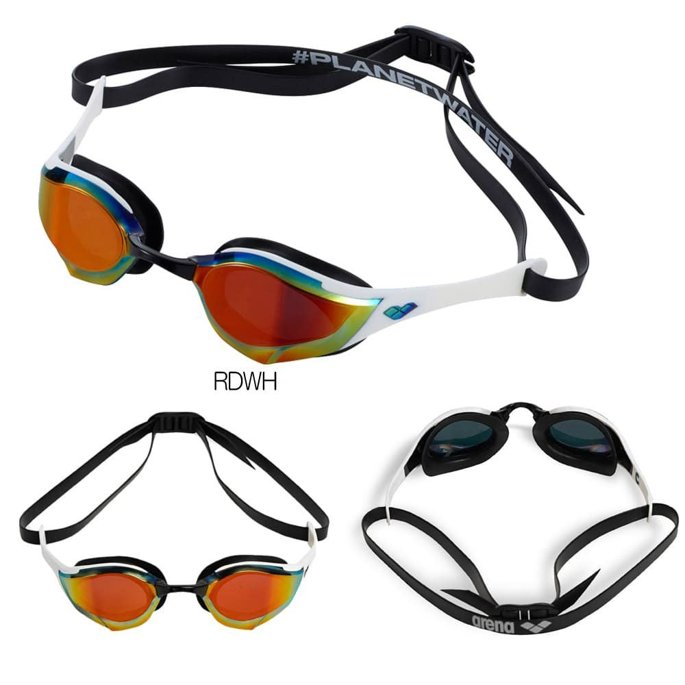 アリーナARENA水泳コブラエッジレーシングゴーグルミラーレンズクッションタイプWA承認モデルスワイプくもり止め競泳AS5FGG00U