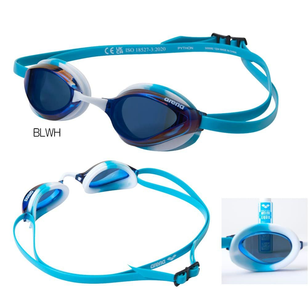 アリーナARENA水泳【PYTHON】レーシングゴーグルミラーレンズクッションタイプWA承認モデル競泳2026年春夏モデルAS6SGG25U