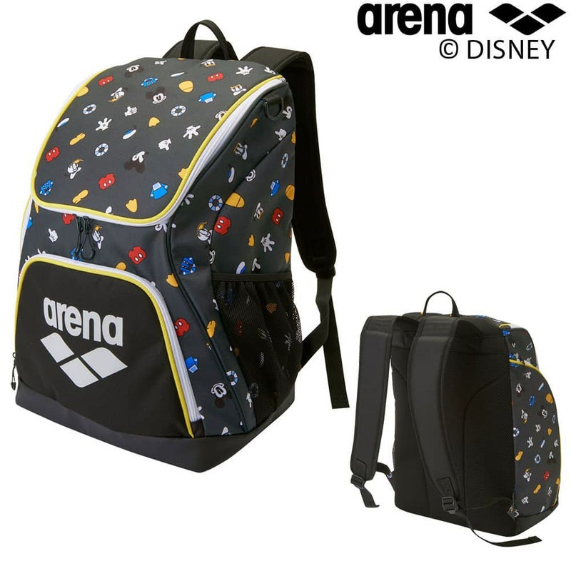 アリーナARENA水泳ディズニー“ミッキー”“ドナルド”35Lバックパック2026年春夏モデルAS6SBP88U