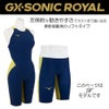 ミズノ競泳水着メンズGXSONICROYALSFWA承認モデルハーフスパッツ布帛素材競泳全種目短距離～中・長距離選手向き