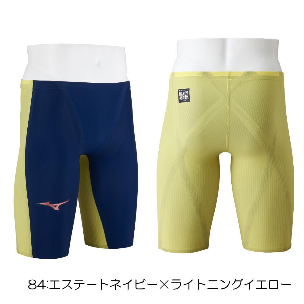 ミズノ競泳水着メンズGXSONICROYALPWWA承認モデルハーフスパッツ布帛素材競泳全種目短距離～中・長距離選手向き