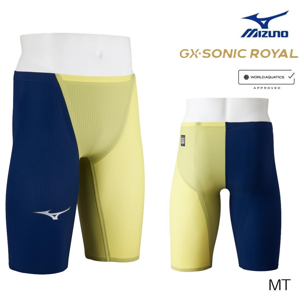 ミズノ競泳水着メンズGXSONICROYALMTWA承認モデルハーフスパッツ布帛素材競泳全種目短距離～中・長距離選手向き
