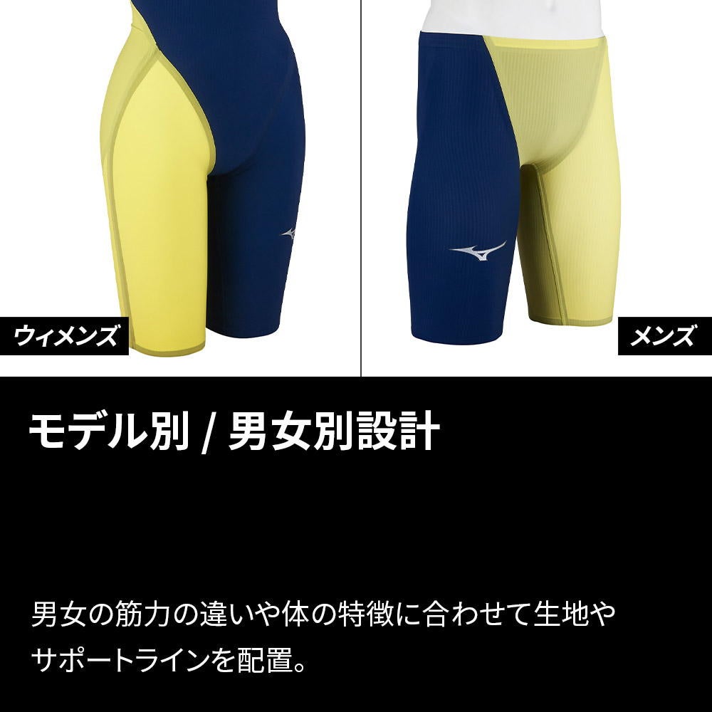 ミズノ競泳水着メンズGXSONICROYALMTWA承認モデルハーフスパッツ布帛素材競泳全種目短距離～中・長距離選手向き