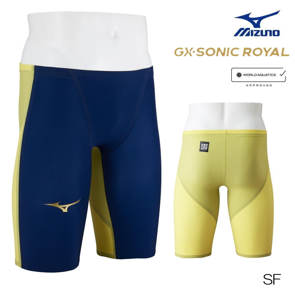 ミズノ競泳水着メンズGXSONICROYALSFWA承認モデルハーフスパッツ布帛素材競泳全種目短距離～中・長距離選手向き
