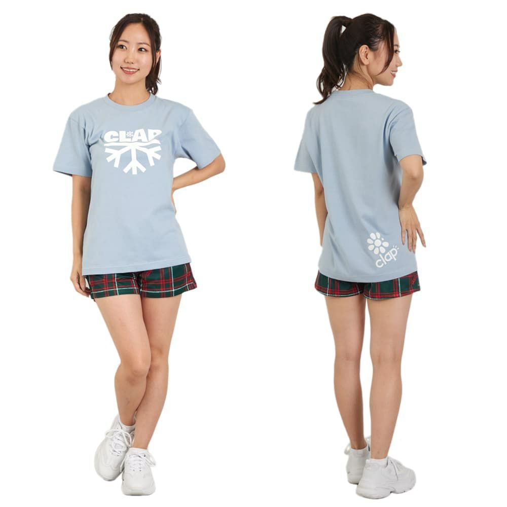 クラップCLAPスノーフレークティーレディーススポーツアパレルトレーニングフィットネス女性CTS25086