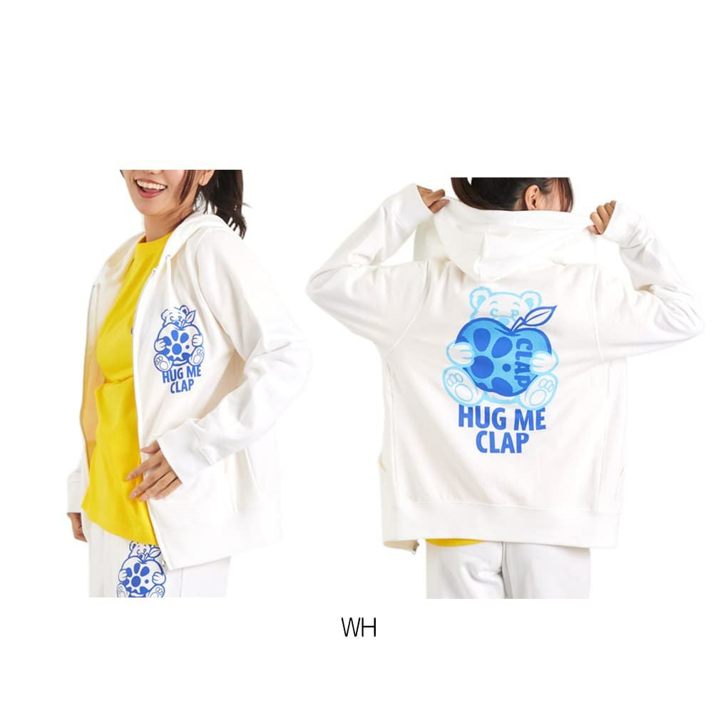クラップCLAPハグミージップフーディーレディーススポーツアパレルトレーニングフィットネス女性CP25001