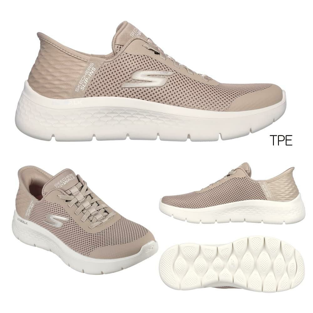 スケッチャーズSKECHERSレディースシューズスポーツカジュアルシューズスニーカー靴スリップインズゴーウォークフレックスグランドエントリーGOWALKFLEXGRANDENTRYレディース26年春夏モデルSKJ124836