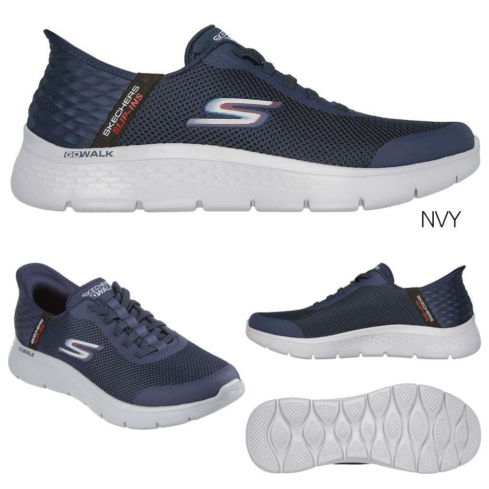 スケッチャーズSKECHERSスポーツカジュアルシューズスニーカー靴スリップインズゴーウォークフレックスハンズアップSlip-insGOWALKFLEX-HANDSUPメンズ26年春夏モデルSKJ216324WW