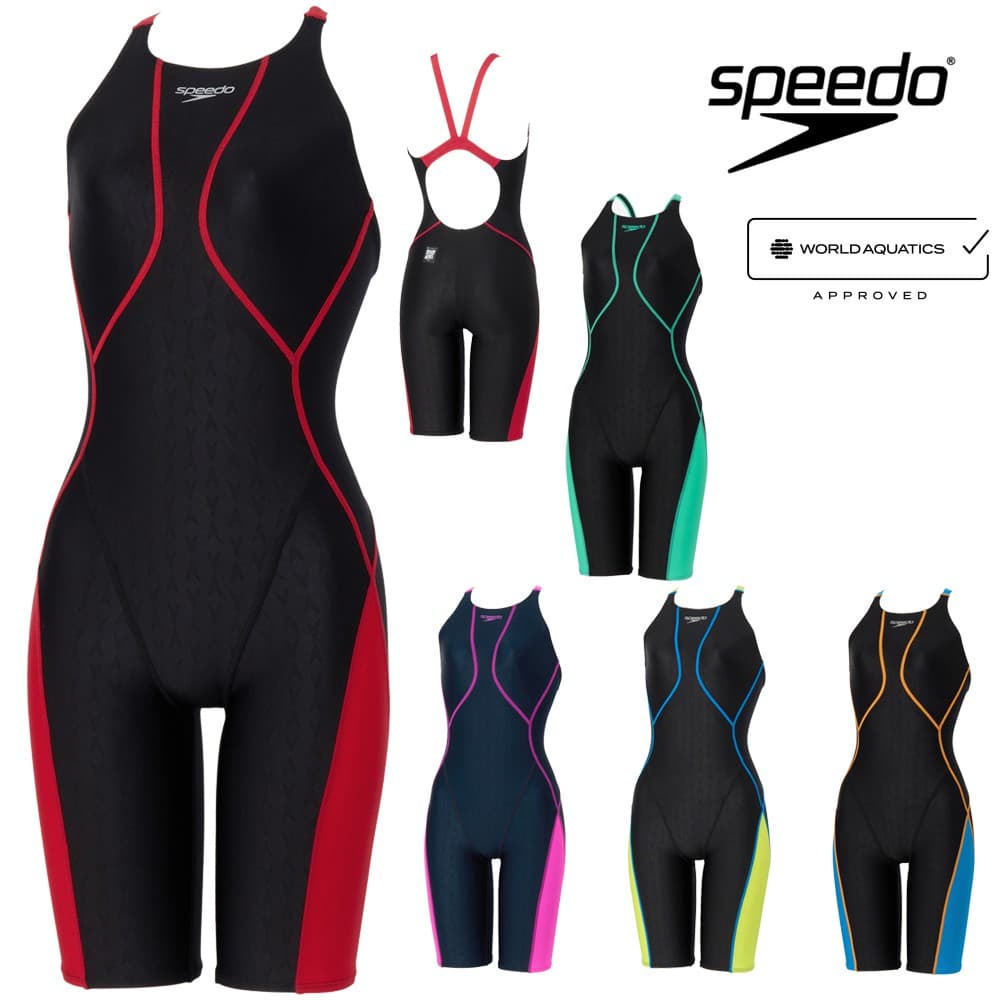 スピードSPEEDO競泳水着レディースWA承認モデルフレックスシグマニューオープンバックニースキン1オールインワンFLEXΣν2026年春夏モデルSCW12601Ffinaマークあり