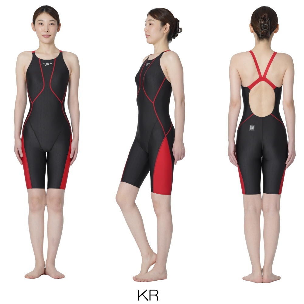 スピードSPEEDO競泳水着レディースWA承認モデルフレックスシグマニューオープンバックニースキン1オールインワンFLEXΣν2026年春夏モデルSCW12601Ffinaマークあり