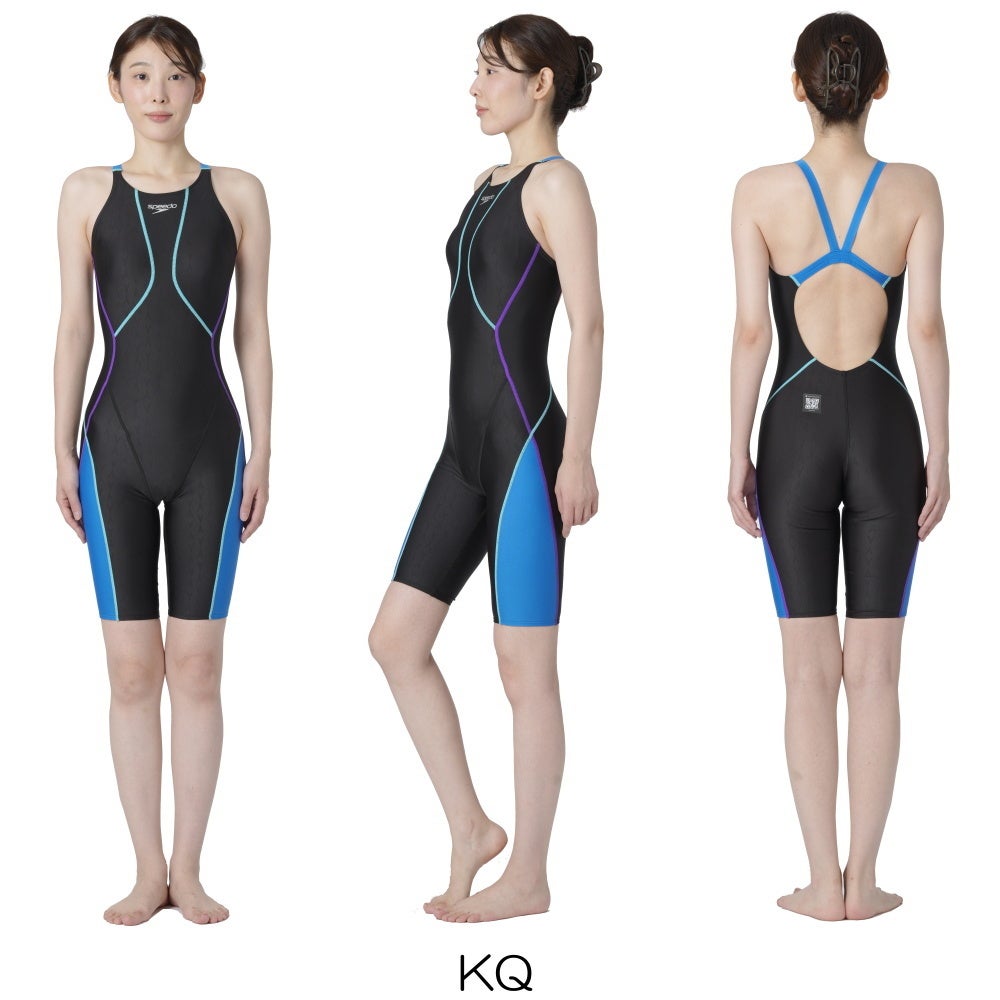 スピードSPEEDO競泳水着レディースWA承認モデルフレックスシグマニューオープンバックニースキン1オールインワンFLEXΣνSCW12601Ffinaマークあり