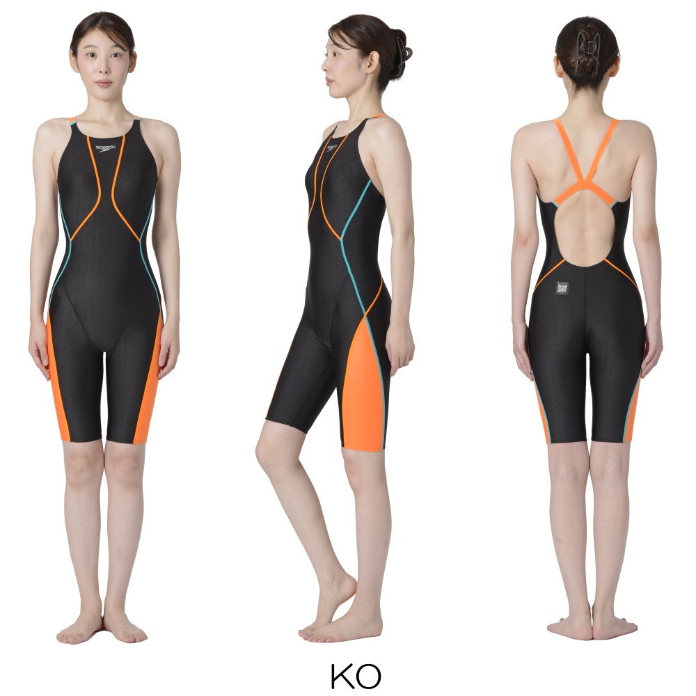 スピードSPEEDO競泳水着レディースWA承認モデルフレックスシグマニューオープンバックニースキン1オールインワンFLEXΣνSCW12601Ffinaマークあり