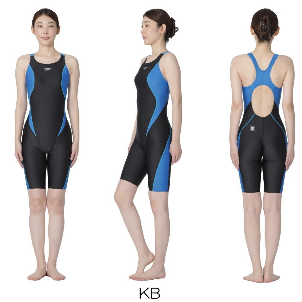 スピードSPEEDO競泳水着レディースWA承認モデルフレックスシグマニューセミオープンバックニースキン2オールインワンFLEXΣν2026年春夏モデルSCW12602Ffinaマークあり