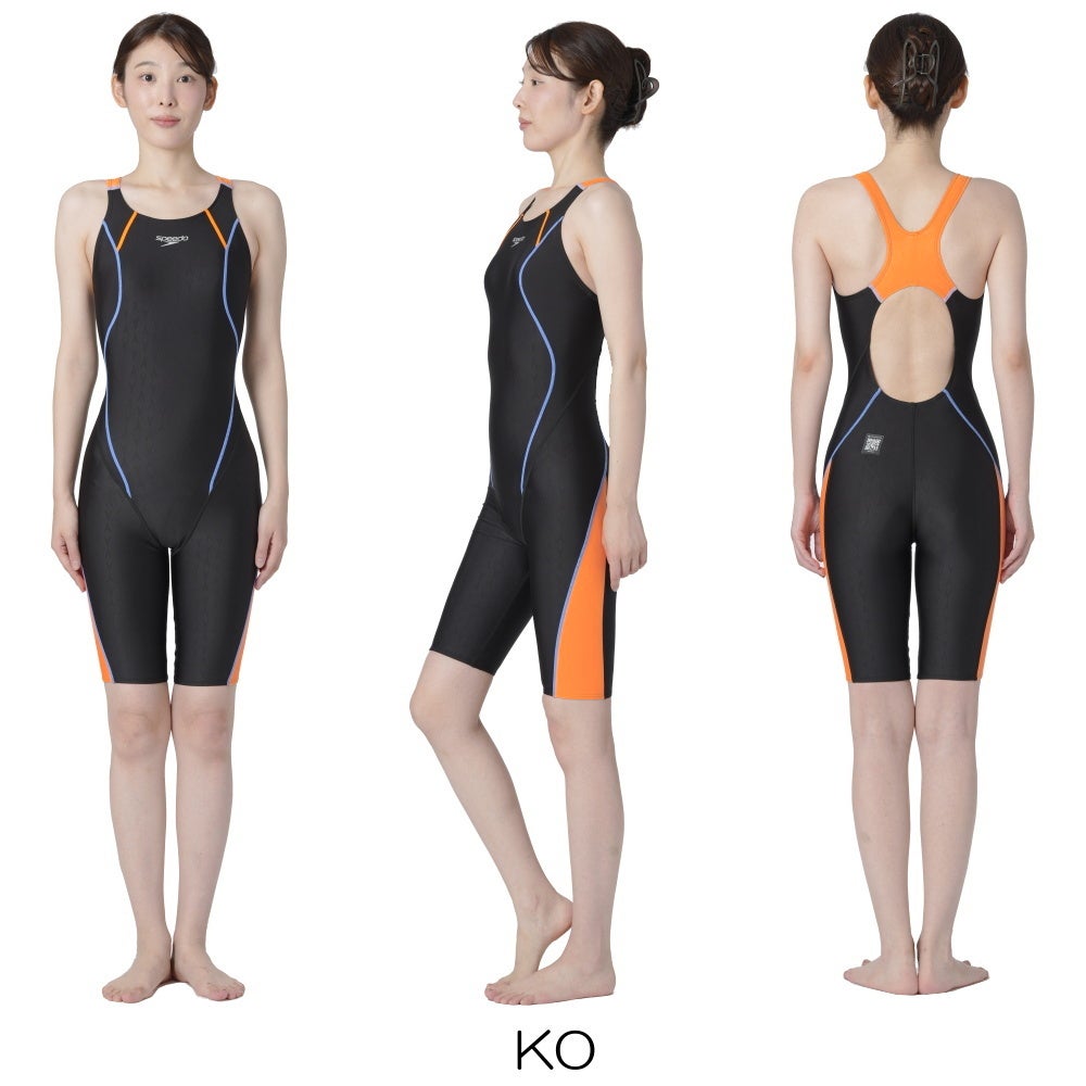 スピードSPEEDO競泳水着レディースWA承認モデルフレックスシグマニューセミオープンバックニースキン2オールインワンFLEXΣνSCW12602Ffinaマークあり