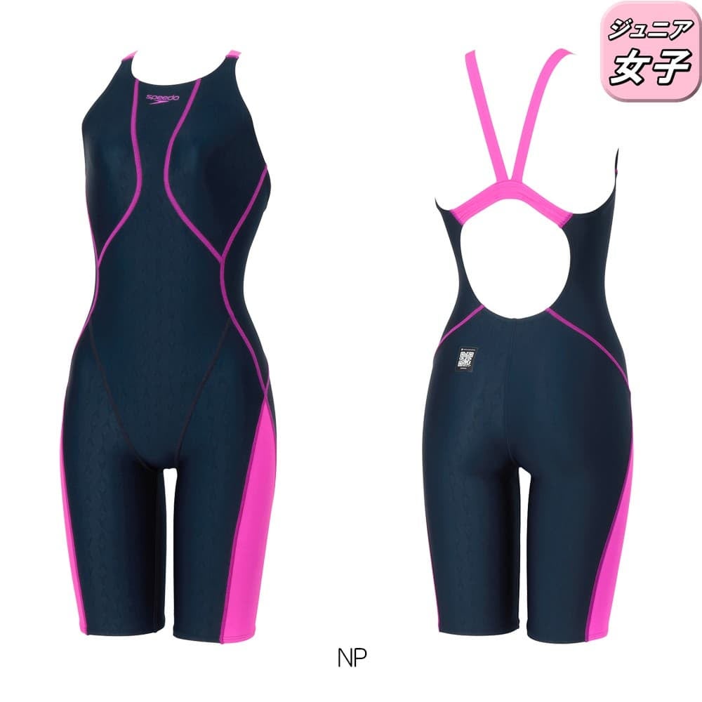 スピードSPEEDO競泳水着ジュニア女子WA承認モデルフレックスシグマニュージュニアオープンバックニースキン1オールインワンFLEXΣν2026年春夏モデルSCG12601Ffinaマークあり