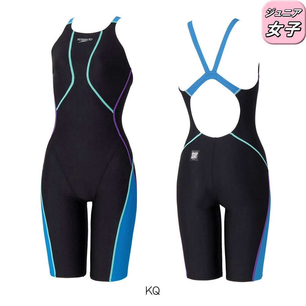 スピードSPEEDO競泳水着ジュニア女子WA承認モデルフレックスシグマニュージュニアオープンバックニースキン1オールインワンFLEXΣν2026年春夏モデルSCG12601Ffinaマークあり