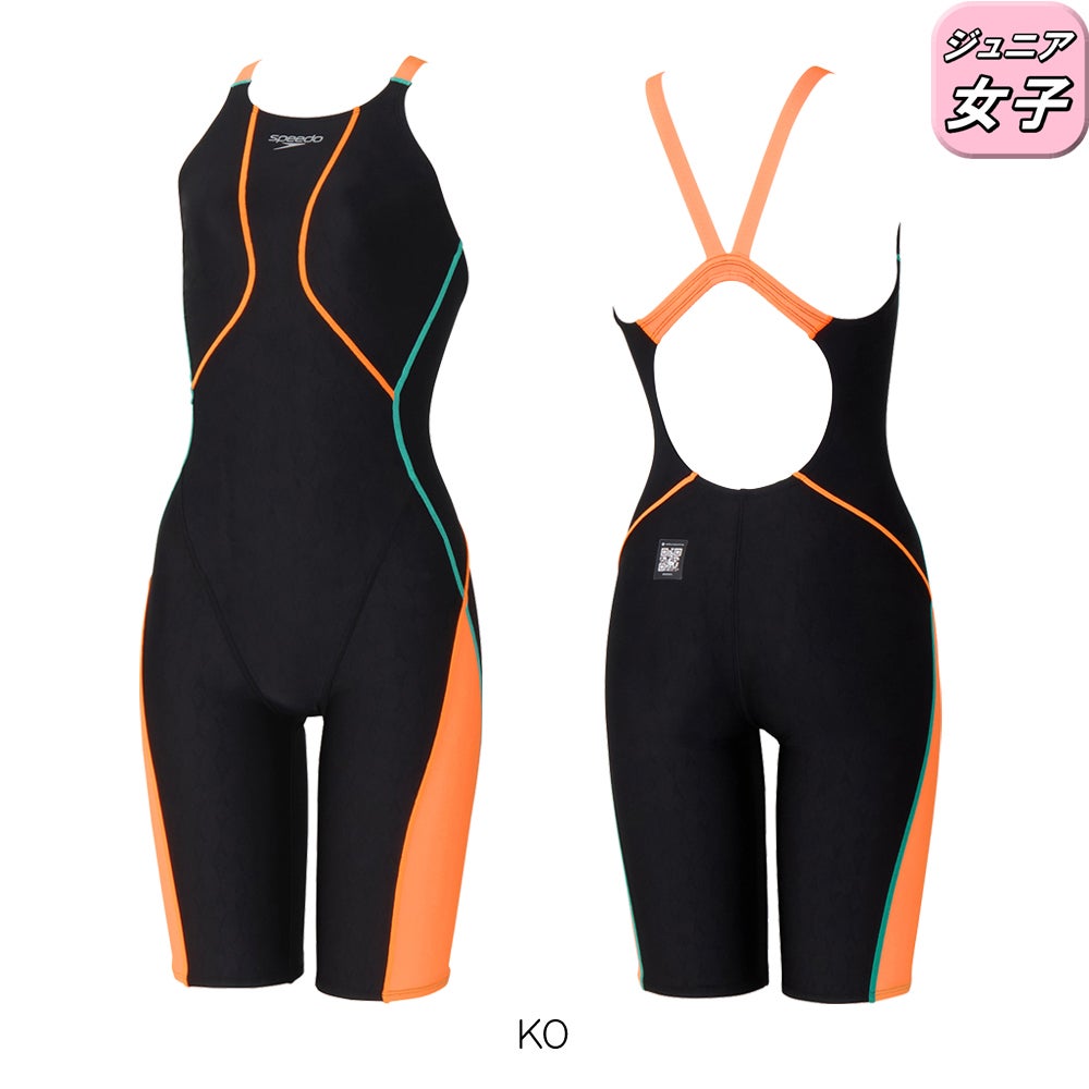 スピードSPEEDO競泳水着ジュニア女子WA承認モデルフレックスシグマニュージュニアオープンバックニースキン1オールインワンFLEXΣν2026年春夏モデルSCG12601Ffinaマークあり