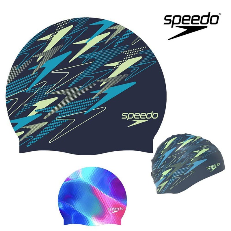 スピードSPEEDO水泳プリントシリコーンキャップスイムキャップ水泳小物2026年春夏モデルSE12615