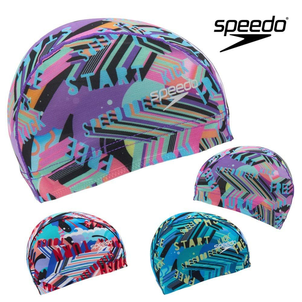 スピードSPEEDO水泳ワーディングストライプスメッシュキャップスイムキャップ水泳小物2026年春夏モデルSE12606