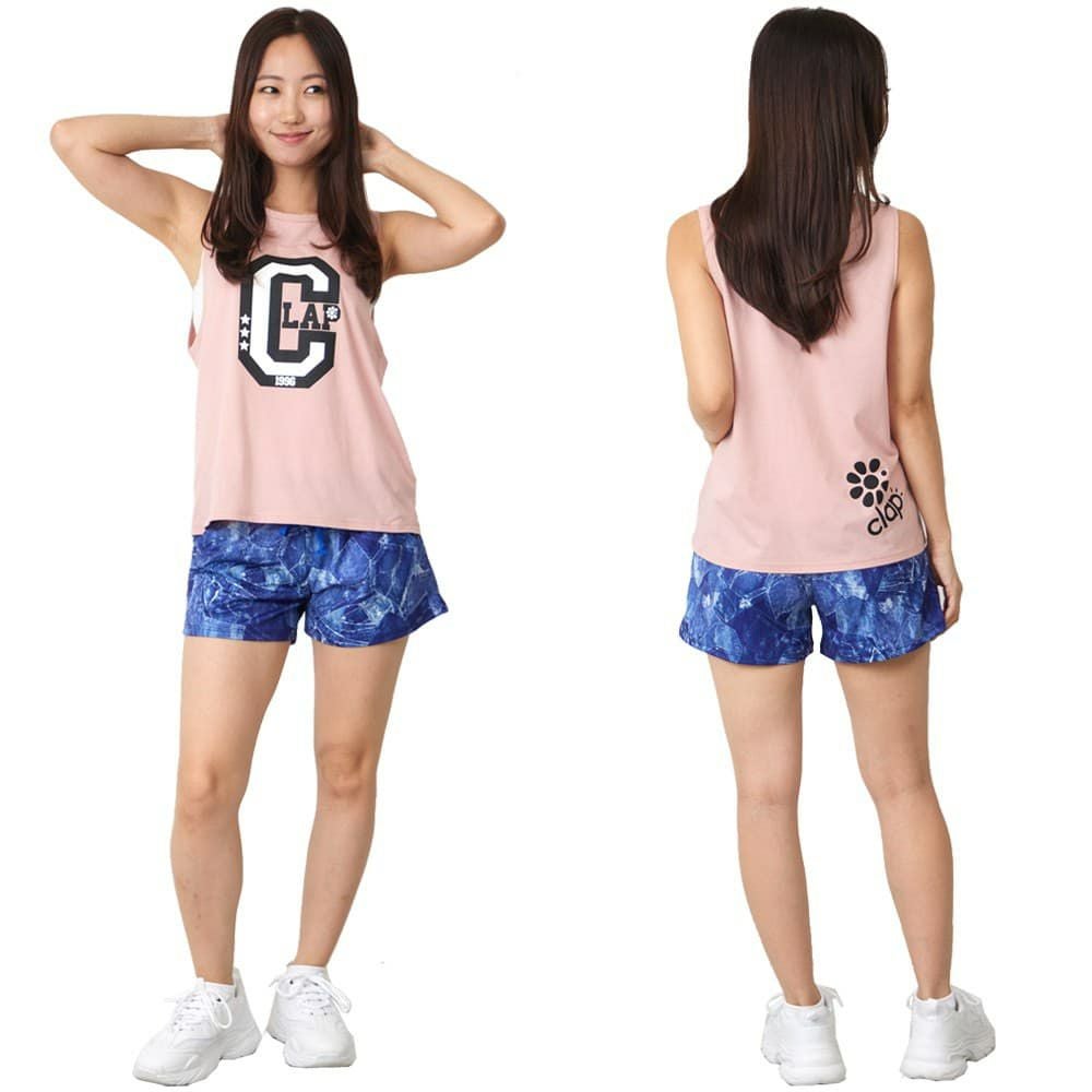 クラップCLAPシークラップボックスタンクレディーススポーツアパレルトレーニングフィットネス女性CTS25091