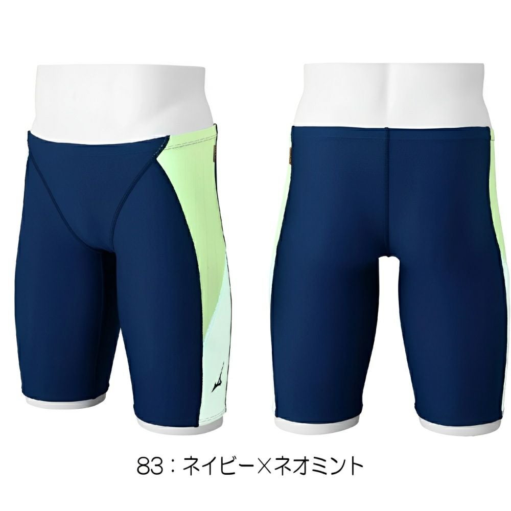 ミズノMIZUNO競泳水着練習用水着メンズエクサースーツハーフスパッツEXERSUITSU-Fit競泳練習水着N2MBB564