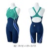 ミズノMIZUNO競泳水着レディースWA承認モデルGX・SONICSTREAMハーフスーツレースオープンバックここちUオールインワン2025年秋冬モデルN2MGC723finaマークあり