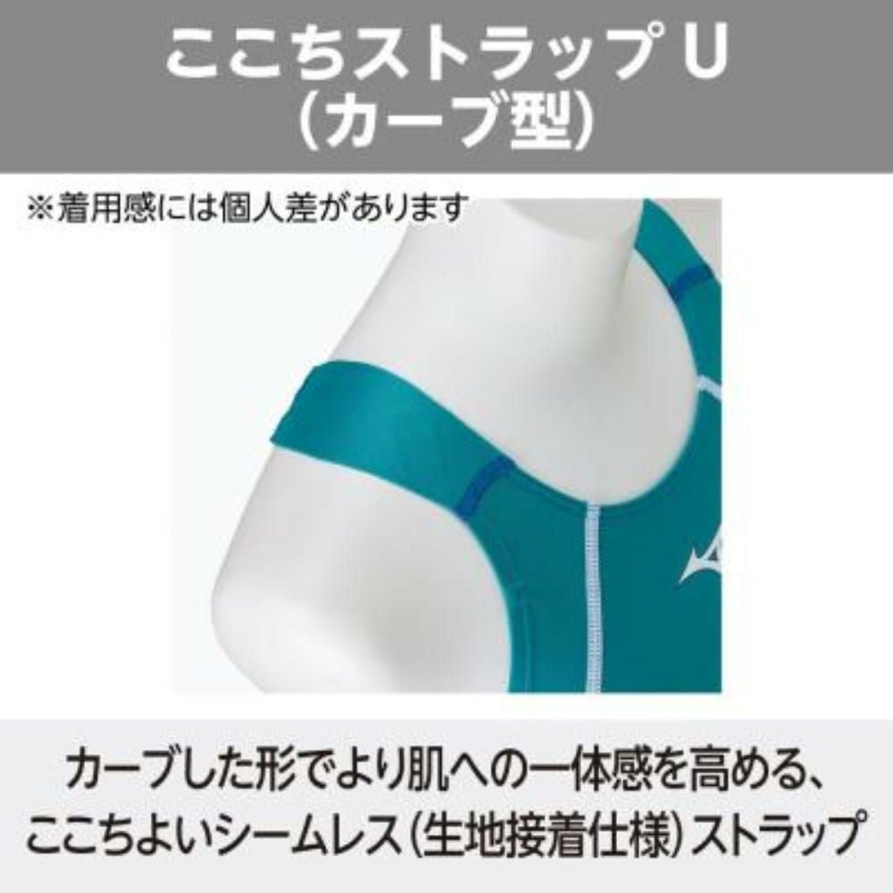 ミズノMIZUNO競泳水着レディースWA承認モデルGX・SONICSTREAMハーフスーツレースオープンバックここちUオールインワン2025年秋冬モデルN2MGC723finaマークあり