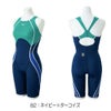 ミズノMIZUNO競泳水着レディースWA承認モデルGX・SONICSTREAMハーフスーツマスターズバックここちUオールインワン2025年秋冬モデルN2MGC733finaマークあり