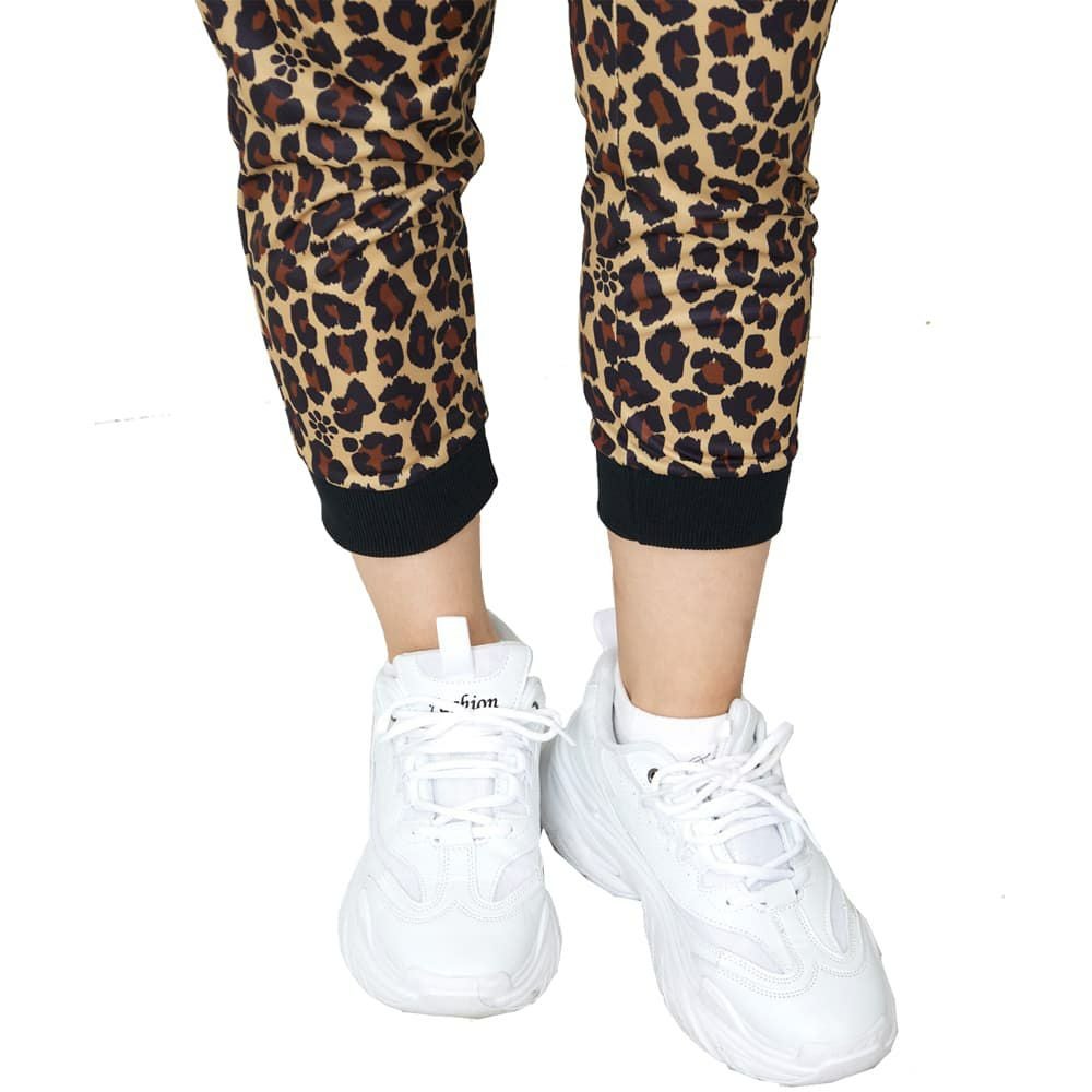 クラップCLAPレオパードイーシャトゥーレディーススポーツアパレルトレーニングフィットネス女性CE26003