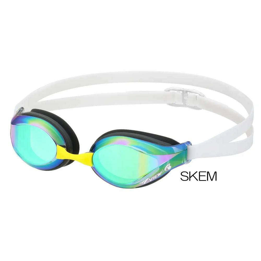 VIEWスイミングゴーグルクッション付きジュニアミラータイプTRYトライV260JSAM