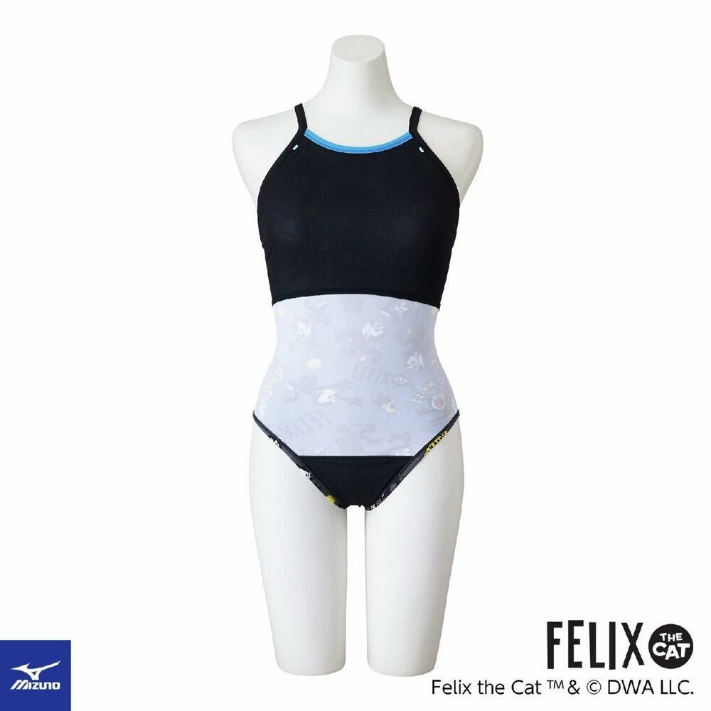 ミズノMIZUNO競泳水着練習用水着レディースエクサースーツミディアムカットEXERSUITSU-FitフィリックスFELIXTHECAT競泳練習水着2026年春夏モデルN2MAD791