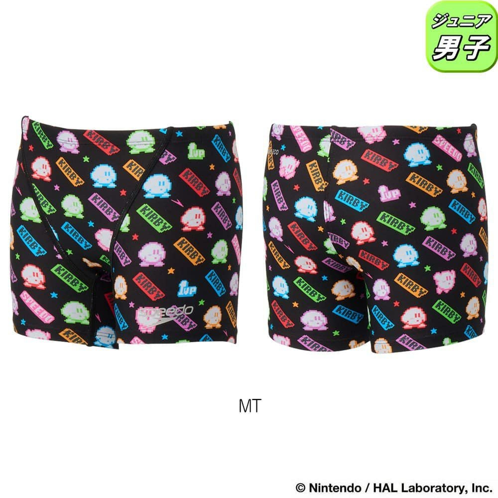 スピードSPEEDO競泳水着練習用水着ジュニア男子カービィ1アップクラシックターンズハーフボックスENDURANCEECO競泳練習水着2026年春夏モデルSTB52603