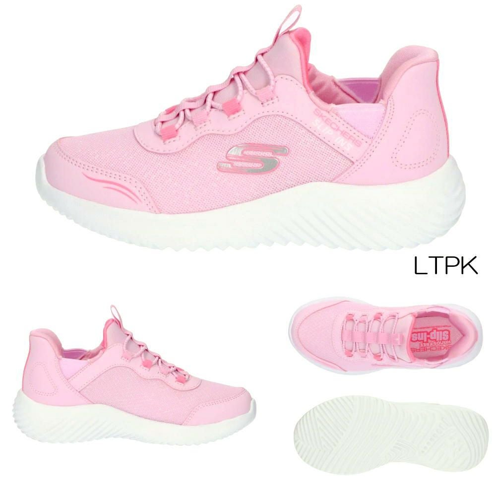 スケッチャーズSKECHERSキッズシューズスニーカー靴スリップインズバウンダーシンプルキュートSlip-insBOUNDERSIMPLECUTEジュニア女子SKJ303585L