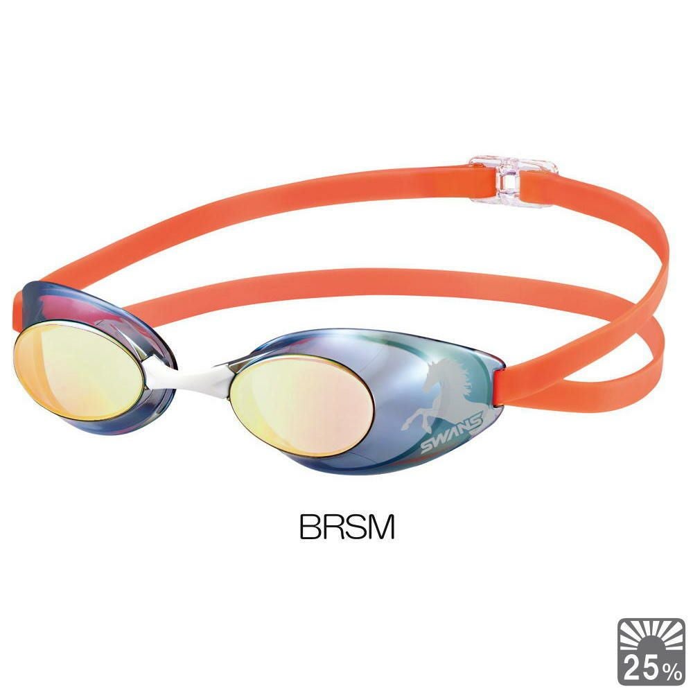SWANSスワンズレーシングゴーグルスナイパーミラーレンズノンクッションWA承認競泳2026年春夏限定モデル午年馬年SR-10MLT26S