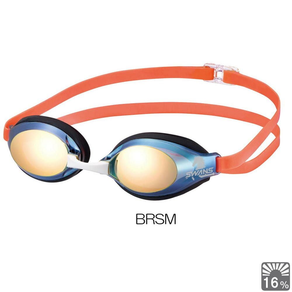 SWANSスワンズレーシングゴーグルアクアライトニングミラーレンズクッション付きWA承認競泳2026年春夏限定モデル午年馬年SR-3MLT26S