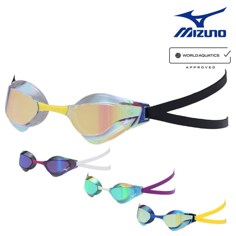 ミズノMIZUNO水泳レーシングゴーグル限定ゴーグルカーブレンズノンクッションタイプWA承認モデルくもり止め競泳2026年春夏モデルN3JED191fina承認