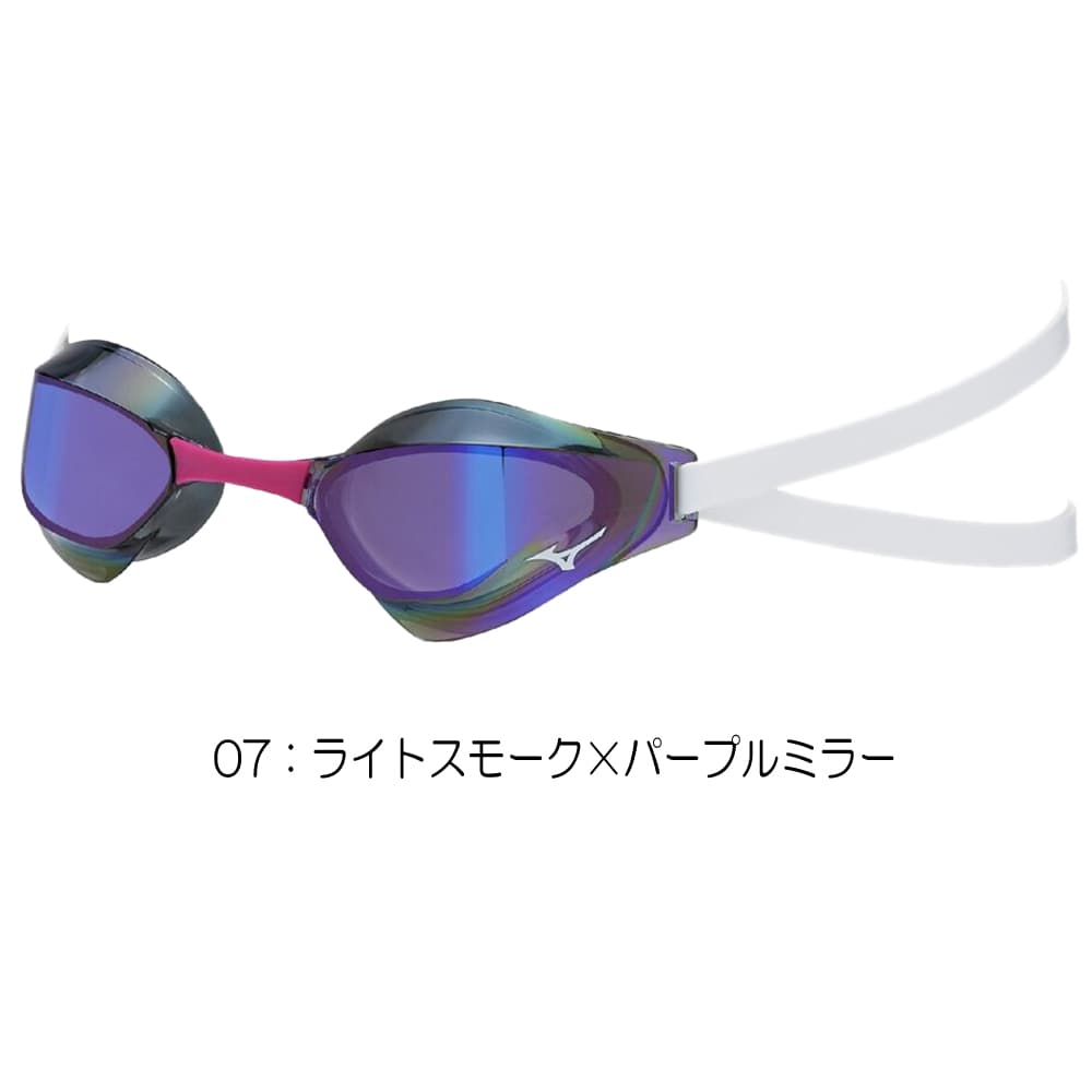 ミズノMIZUNO水泳レーシングゴーグル限定ゴーグルカーブレンズノンクッションタイプWA承認モデルくもり止め競泳2026年春夏モデルN3JED191fina承認