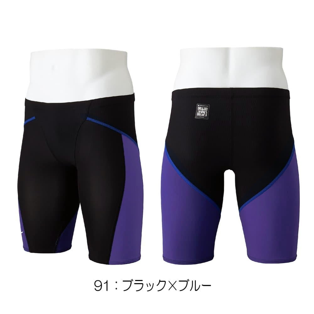 ミズノMIZUNO競泳水着メンズWA承認モデルGX・SONICLITEハーフスパッツ2026年春夏モデルN2MBD010finaマークあり