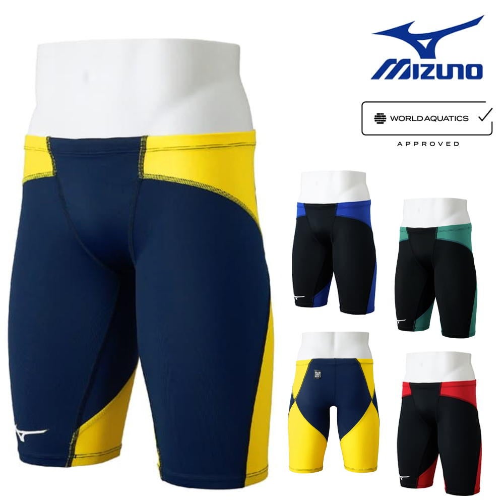 ミズノMIZUNO競泳水着メンズWA承認モデルGX・SONICDUALハーフスパッツ2026年春夏モデルN2MBD015finaマークあり
