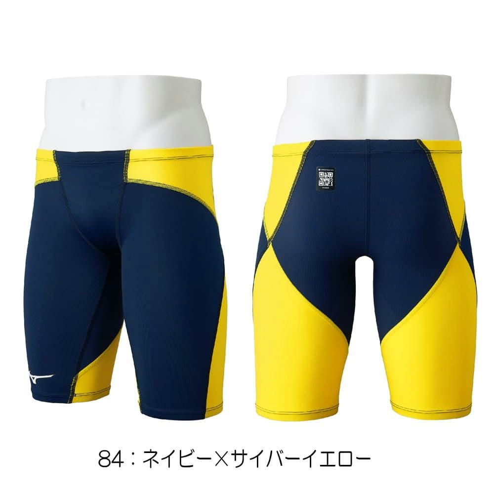 ミズノMIZUNO競泳水着メンズWA承認モデルGX・SONICDUALハーフスパッツ2026年春夏モデルN2MBD015finaマークあり